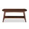 Baxton Studio Sacramento Mid-century Modern Dark Walnut Coffee Table 121-6627 - alternate 1